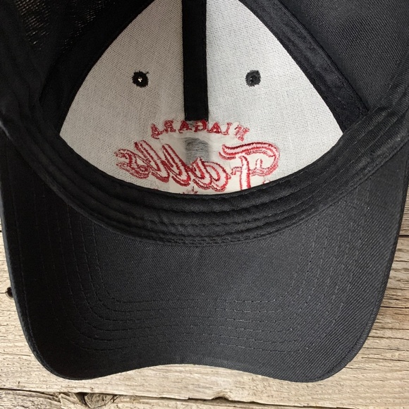Niagara Falls Canada Baseball Cap Adult Adjustable Embroidered Black Red Hat - Picture 6 of 7